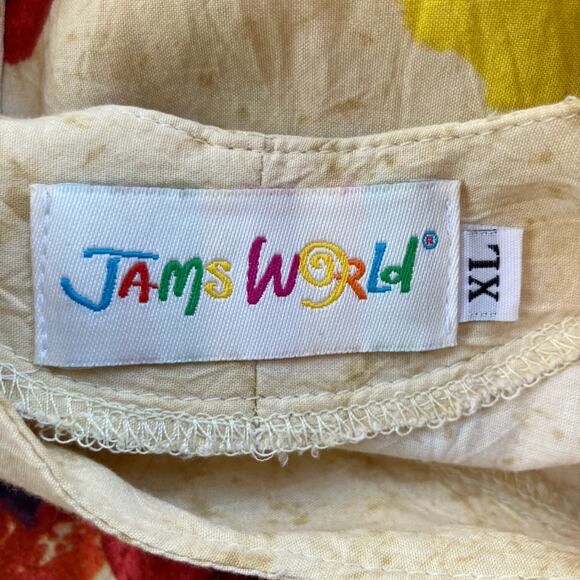 Jams World Hattie Dress Tropical Print Size XL Hawaii Unique Vacation - Picture 5 of 7